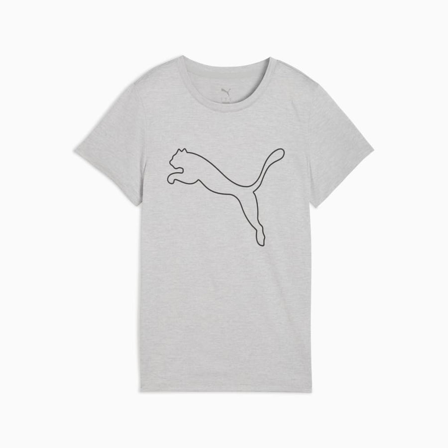 W TAD ESSENTIAL Heather Logo Tee 525893-04 vista frontal