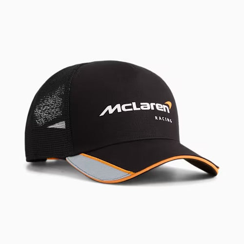 Gorra PUMA McLaren Racing Lifestyle negra vista frontal